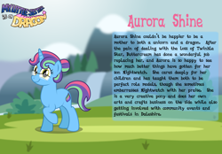 Size: 3014x2102 | Tagged: safe, artist:aleximusprime, oc, oc only, oc:aurora shine, pony, unicorn, fanfic:my little sister is a dragon, bio, high res, raised hoof, solo