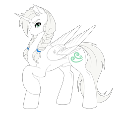 Size: 2563x2362 | Tagged: safe, artist:elberas, oc, oc only, oc:ventus valentine, alicorn, pony, braid, high res, male, simple background, slender, solo, stallion, thin, transparent background