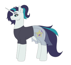 Size: 2563x2362 | Tagged: safe, artist:elberas, oc, oc only, oc:melody chorus, pony, unicorn, clothes, female, high res, mare, simple background, slender, solo, thin, transparent background