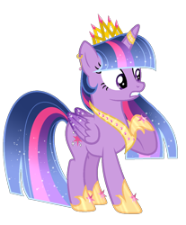 Size: 960x1160 | Tagged: safe, artist:existencecosmos188, artist:raini-bases, twilight sparkle, alicorn, pony, g4, base used, colored wings, crown, ear piercing, earring, ethereal mane, eyelashes, female, gradient wings, grin, hoof shoes, horn, horn ring, jewelry, mare, older, older twilight, peytral, piercing, raised hoof, regalia, ring, simple background, smiling, solo, sparkly wings, starry mane, tiara, transparent background, twilight sparkle (alicorn), wings