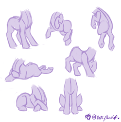 Size: 2308x2320 | Tagged: safe, artist:prettyshinegp, oc, oc only, pony, high res, lying down, prone, simple background, sketch, sketch dump, white background