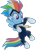 Size: 619x871 | Tagged: safe, edit, edited screencap, editor:pascalmulokozi2, screencap, rainbow dash, zapp, pegasus, pony, g4, my little pony: friendship is magic, power ponies (episode), background removed, female, flying, frown, jewelry, looking down, mare, necklace, not a vector, power ponies, simple background, solo, spread wings, transparent background, wings