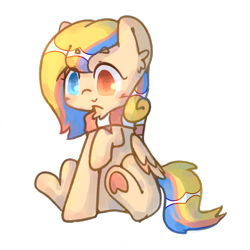 Size: 3543x3543 | Tagged: safe, artist:cro, oc, oc only, oc:乌霓盖虹, pony, 2023 community collab, derpibooru community collaboration, clothes, high res, scarf, simple background, solo, striped scarf, transparent background