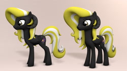 Size: 1920x1080 | Tagged: safe, artist:whiteskypony, oc, oc:liliosa, pegasus, pony, 3d, female, horns, mare, solo