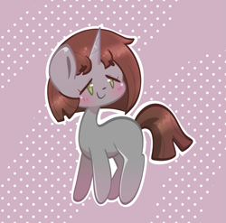 Size: 1473x1457 | Tagged: safe, artist:typhwosion, oc, oc only, oc:zoozy brew, pony, unicorn, simple background, solo