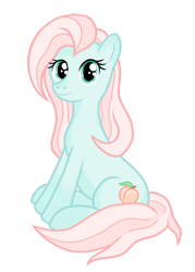 Size: 1000x1400 | Tagged: safe, artist:norlieth, oc, oc only, earth pony, pony, 2023 community collab, derpibooru community collaboration, digital art, earth pony oc, female, full body, looking at you, mare, simple background, sitting, smiling, smiling at you, solo, transparent background