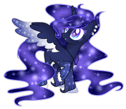 Size: 1700x1463 | Tagged: safe, artist:existencecosmos188, oc, oc only, alicorn, pony, g4, alicorn oc, base used, ear piercing, ethereal mane, horn, looking at something, piercing, simple background, solo, starry mane, starry wings, transparent background, unshorn fetlocks, wings