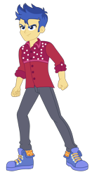 Size: 1900x3629 | Tagged: safe, artist:gmaplay, flash sentry, human, cheer you on, equestria girls, g4, my little pony equestria girls: better together, clothes, denim, jeans, male, pants, simple background, solo, transparent background