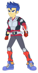 Size: 1900x3629 | Tagged: safe, artist:gmaplay, flash sentry, human, cheer you on, equestria girls, g4, my little pony equestria girls: better together, converse, kamen rider, kamen rider ryuki, male, shoes, simple background, solo, transparent background
