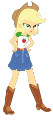 Size: 1800x4103 | Tagged: safe, artist:gmaplay, applejack, human, equestria girls, equestria girls specials, g4, my little pony equestria girls: better together, my little pony equestria girls: rollercoaster of friendship, simple background, solo, transparent background