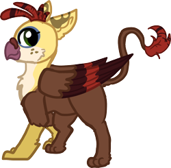 Size: 1394x1364 | Tagged: safe, artist:nootaz, oc, oc only, griffon, chubby, commission, griffon oc, simple background, solo, transparent background