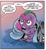 Size: 750x810 | Tagged: safe, artist:brenda hickey, idw, smarty pants, spike, dragon, friendship is magic #40, g4, my little pony: friendship is magic (idw), abuse, baby, baby dragon, baby spike, blanket, dialogue, food, frosting, go to sleep garble, male, offscreen character, plushie, sad, shitposting, solo, speech bubble, spikeabuse, younger