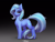 Size: 3680x2764 | Tagged: safe, artist:dacsy, trixie, pony, unicorn, g4, :<, female, gradient background, high res, lidded eyes, long tail, looking at you, mare, solo, tail