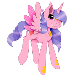 Size: 1000x1000 | Tagged: safe, artist:kathepart, oc, oc:hearty love, alicorn, pony, 2023 community collab, derpibooru community collaboration, chest fluff, ear fluff, flying, simple background, solo, transparent background