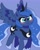 Size: 1395x1752 | Tagged: safe, artist:leo19969525, princess luna, alicorn, pony, g4, blushing, crown, cute, cyan eyes, ears, ears up, female, hair, horn, jewelry, looking at you, lunabetes, mane, mare, regalia, simple background, smiling, solo, spread wings, tail, wings