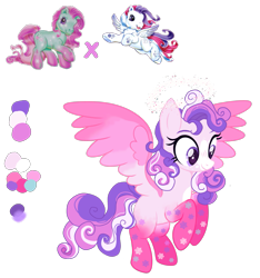 Size: 2343x2500 | Tagged: safe, artist:vernorexia, minty, snow'el ii, oc, angel, pegasus, pony, g3, g4, adoptable, blaze (coat marking), coat markings, colored wings, commission, curly mane, facial markings, gradient wings, halo, high res, simple background, solo, transparent background, wings, winter, winter minty