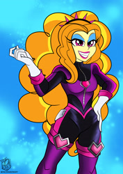 Size: 1920x2715 | Tagged: safe, artist:dncsamsonart, adagio dazzle, human, equestria girls, g4, breasts, clothes, cosplay, costume, crossover, eyeshadow, kazumi evans, lipstick, makeup, rouge the bat costume, solo, sonic prime, sonic the hedgehog (series), that was fast, voice actor joke