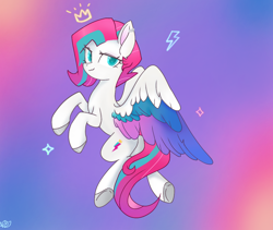 Size: 1156x976 | Tagged: artist needed, source needed, safe, zipp storm, pegasus, pony, g5, alternate hairstyle, looking at you, smiling, smiling at you, solo