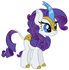 Size: 241x247 | Tagged: safe, gameloft, rarity, kirin, g4, my little pony: magic princess, cloven hooves, female, kirin rarity, kirin-ified, leonine tail, mare, simple background, solo, species swap, tail, transparent background