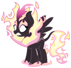 Size: 242x233 | Tagged: safe, gameloft, fluttershy, kirin, nirik, g4, my little pony: magic princess, female, kirin fluttershy, kirin-ified, nirik-ified, simple background, solo, species swap, transparent background