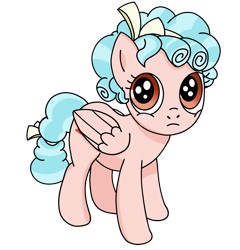 Size: 5635x5875 | Tagged: safe, artist:aldaplayer, idw, cozy glow, pegasus, pony, g4, antagonist, bow, cozybetes, cute, folded wings, freckles, hair bow, redraw, simple background, solo, transparent background, wings