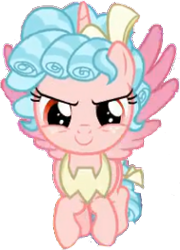 Size: 189x263 | Tagged: safe, edit, edited screencap, editor:pascalmulokozi2, screencap, cozy glow, alicorn, pony, g4, the ending of the end, background removed, female, filly, flying, foal, not a vector, race swap, simple background, solo, transparent background