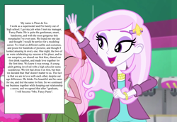 Size: 1044x720 | Tagged: safe, edit, edited screencap, screencap, fleur-de-lis, pinkie pie, raspberry lilac, human, equestria girls, g4, my little pony equestria girls: better together, tip toppings, age difference, cropped, implied fancyfleur, implied kissing, implied sex, implied shipping, solo focus, underaged drinking