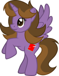 Size: 1128x1443 | Tagged: safe, artist:muhammad yunus, artist:thegrinningreaper09, oc, oc only, oc:princess kincade, alicorn, pony, alicorn oc, base used, female, horn, mare, simple background, solo, toy, transparent background, vector, wings