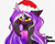 Size: 3488x2776 | Tagged: safe, artist:krissstudios, oc, pony, unicorn, christmas, female, hat, high res, holiday, mare, santa hat, solo