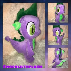 Size: 1600x1600 | Tagged: safe, artist:purpura95, spike, dragon, g4, irl, male, photo, plushie, solo