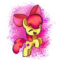 Size: 1500x1500 | Tagged: safe, artist:andromedasparkz, apple bloom, earth pony, pony, g4, female, filly, foal, solo