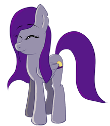 Size: 348x400 | Tagged: safe, artist:infernaldalek, oc, oc only, oc:dawn (project horizons), pegasus, pony, fallout equestria, fallout equestria: project horizons, cute, fanfic art, female, folded wings, full body, happy, mare, mother, pegasus oc, purple mane, simple background, smiling, solo, squint, standing, tail, transparent background, wings