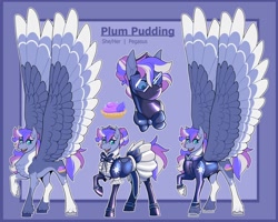 Size: 2048x1642 | Tagged: safe, artist:parrpitched, oc, oc only, oc:plum pudding(fireverse), pegasus, pony, clothes, coat markings, concave belly, female, fireheart76's latex suit design, impossibly large wings, kink, large wings, latex, latex chef, latex coat, latex maid, latex mask, latex stockings, latex suit, maid, mare, pale belly, pegasus oc, prisoners of the moon, rubber, slender, socks (coat markings), stockings, thigh highs, thin, visor, wings