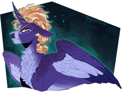 Size: 1600x1209 | Tagged: safe, artist:yuyusunshine, oc, oc only, alicorn, pony, alicorn oc, chest fluff, complex background, horn, male, simple background, solo, stallion, transparent background, wings
