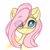 Size: 4096x4096 | Tagged: safe, alternate version, artist:jfrxd, fluttershy, pegasus, pony, g4, absurd resolution, blushing, bust, cute, ear fluff, eye clipping through hair, eyebrows, eyebrows visible through hair, female, full face view, hair over one eye, looking at you, shyabetes, simple background, sketch, smiling, smiling at you, solo, stray strand, white background, white pupils