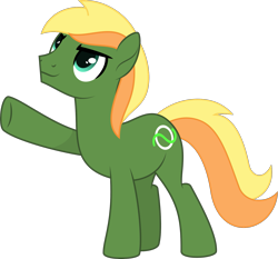 Size: 1701x1583 | Tagged: safe, artist:starcollider, derpibooru exclusive, oc, oc only, oc:thatusualguy, earth pony, pony, 2023 community collab, derpibooru community collaboration, g4, .svg available, base used, looking up, male, raised hoof, simple background, solo, stallion, svg, transparent background, vector