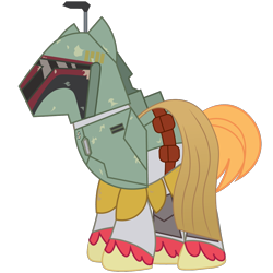 Size: 1200x1200 | Tagged: safe, artist:prixy05, big macintosh, earth pony, pony, g4, armor, beskar'gam, boba fett, helmet, mando'ade, simple background, solo, star wars, transparent background