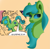 Size: 1871x1815 | Tagged: safe, artist:stargrid, earth pony, pony, blue eyes, blue mane, bust, comics character, green coat, infected, portrait, simple background