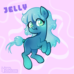 Size: 2000x2000 | Tagged: safe, artist:seasemissary, oc, oc:jelly, earth pony, pony, female, filly, foal, high res, solo