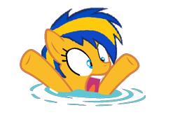 Size: 600x400 | Tagged: safe, artist:mlpfan3991, oc, oc only, oc:flare spark, pony, g4, asphyxiation, damsel in distress, drowning, female, solo