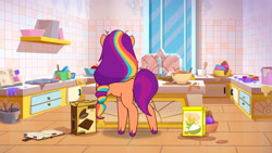 Size: 3072x1727 | Tagged: safe, screencap, sunny starscout, earth pony, pony, foal food, g5, my little pony: tell your tale, spoiler:g5, spoiler:my little pony: tell your tale, spoiler:tyts01e38, female, high res, mane stripe sunny, mare, solo, youtube link