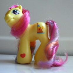 Size: 669x673 | Tagged: safe, photographer:lilcricketnoise, baby surf star, pony, g3, baby, baby pony, irl, photo, toy