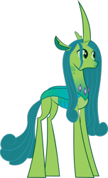 Size: 689x1136 | Tagged: safe, artist:prixy05, queen chrysalis, changedling, changeling, g4, purified chrysalis, simple background, solo, transparent background, vector, what if