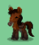 Size: 172x195 | Tagged: safe, artist:hoppy7000, horse, pony town, green background, hoers, realistic, saddle, shadow, simple background, solo, tack