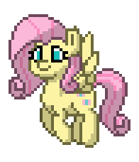 Size: 196x228 | Tagged: safe, artist:j-pinkie, fluttershy, pony, pony town, g4, animated, flying, gif, pixel art, simple background, solo, transparent background