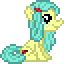 Size: 64x64 | Tagged: safe, artist:botchan-mlp, ocellus, changedling, changeling, earth pony, pony, g4, 2021, animated, desktop ponies, disguise, disguised changeling, gif, old art, pixel art, pony ocellus, simple background, sitting, solo, transparent background