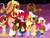 Size: 1024x768 | Tagged: safe, artist:andromedasparkz, apple bloom, applejack, fluttershy, pinkie pie, princess cadance, princess celestia, princess flurry heart, princess luna, rainbow dash, rarity, scootaloo, spike, starlight glimmer, sunset shimmer, sweetie belle, trixie, twilight sparkle, human, g4, female, humanized, male