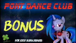 Size: 1280x720 | Tagged: safe, dj pon-3, vinyl scratch, g4, 3d, [sfm] mlp pony dance club (bonus for 1000 subscribers) [pmv] [eng&esp sub], headphones, it came from youtube, old video, solo, youtube link