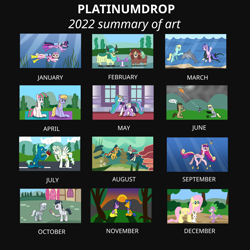 Size: 2048x2048 | Tagged: safe, artist:platinumdrop, angel bunny, blossomforth, cloud kicker, derpy hooves, doctor whooves, flash sentry, fluttershy, moondancer, princess cadance, princess celestia, rumble, sandbar, sassaflash, sea swirl, seafoam, silver spoon, sky stinger, spike, sunset shimmer, time turner, twilight sparkle, vapor trail, yona, alicorn, dolphin, dragon, manta ray, pegasus, pony, rabbit, unicorn, yak, every little thing she does, g4, 2022, angry, animal, bouquet, bouquet of flowers, bow, canterlot castle, clothes, cloven hooves, colt, crepuscular rays, crown, dress, duo, duo female, female, filly, flippers (gear), flower, flowing mane, flowing tail, foal, folded wings, frankie foster, hair bow, high res, hoof shoes, horn, jewelry, kite, leyden jar, lightning, male, mare, marriage proposal, missing accessory, monkey swings, ocean, pink eyes, purple eyes, regalia, request, ring, rumblespoon, scuba diving, scuba gear, seaweed, ship:flashlight, ship:vaporsky, shipping, shoes off, shoes removed, sisters-in-law, smiling, solo, species swap, stallion, straight, summary, sunlight, sunset, swimming, tail, tiara, twilight sparkle (alicorn), underwater, unicorn twilight, walking, water, wings, yak sandbar, yakified, yoga
