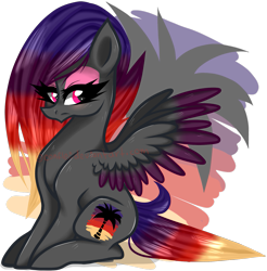 Size: 1507x1532 | Tagged: safe, artist:conflei, oc, oc only, pegasus, pony, colored wings, eyelashes, female, makeup, mare, pegasus oc, simple background, solo, transparent background, two toned wings, wings